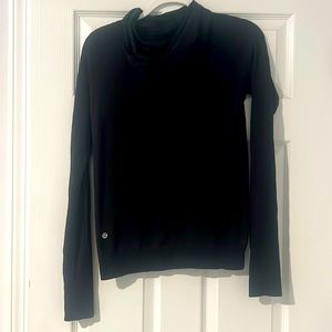 Women’s Lululemon Black Hoodie Dri Fit Shirt